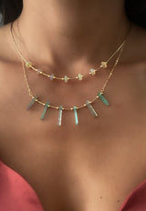 PAPROK TOURMALINE SPIKE NECKLACE