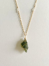 MOLDAVITE CRYSTAL NECKLACE