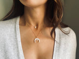 CRESCENT MOON & STAR NECKLACE