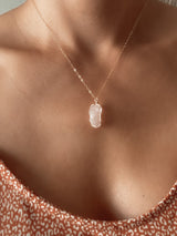 ROSE QUARTZ CRYSTAL NECKLACE