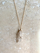CLEAR QUARTZ WAND NECKLACE