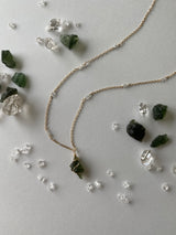 MOLDAVITE CRYSTAL NECKLACE
