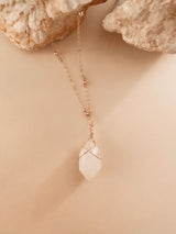 WHITE AURA CRYSTAL NECKLACE