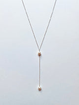 LARIAT AKOYA DROP NECKLACE