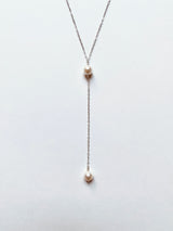 LARIAT AKOYA DROP NECKLACE