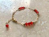 CARNELIAN GEMSTONE BRACELET