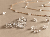 BABY HERKIMER ROSARY NECKLACE
