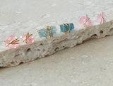 PINK TOURMALINE WRAP STUDS
