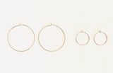 ROSE QUARTZ HOOPS