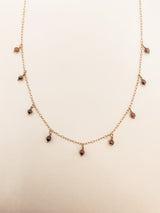 GEMSTONE DROP NECKLACE