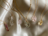 ROSE QUARTZ CRYSTAL NECKLACE