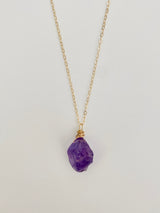 RAW AMETHYST NECKLACE