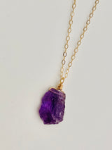 RAW AMETHYST NECKLACE