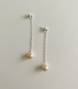 PEACE PEARL DROP EARRINGS