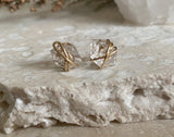 HERKIMER DIAMOND WRAP STUDS