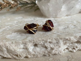 GARNET WRAP STUDS