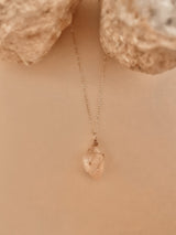 PEACH AURA QUARTZ NECKLACE