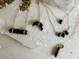 SMOKY QUARTZ CRYSTAL NECKLACE
