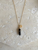 SMOKY QUARTZ CRYSTAL NECKLACE