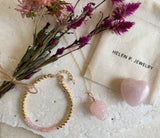 4MM CLASSIC BEAD BRACELET WITH ROSE QUARTZ