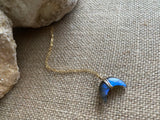 LABRADORITE MOON NECKLACE