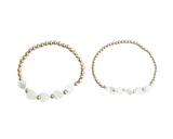 MOTHER OF PEARL HEART BRACELET