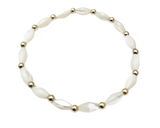 MOTHER OF PEARL SEED BRACELET