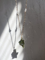 MOLDAVITE CRYSTAL NECKLACE