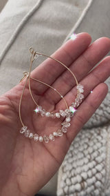 ENCHANTED LOVE TEARDROP HOOPS