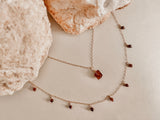 GEMSTONE DROP NECKLACE