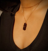 RAW GARNET NECKLACE