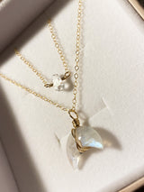 MOONSTONE CRYSTAL LUNA NECKLACE
