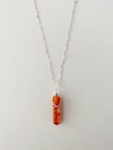 CARNELIAN CRYSTAL NECKLACE