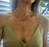 LOVE IS LOVE BIRTHSTONE NECKLACE