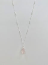 BABY HERKIMER ROSARY NECKLACE