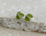 PERIDOT WRAP STUDS