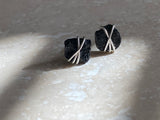 BLACK TOURMALINE WRAP STUDS