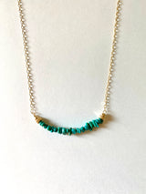 BABY TURQUOISE NUGGET NECKLACE