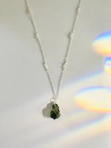 MOLDAVITE CRYSTAL NECKLACE
