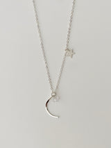 MINI ECLIPSE MOON & STAR NECKLACE