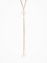 LARIAT HERKIMER DIAMOND DROP NECKLACE