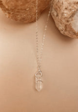 CLEAR QUARTZ CRYSTAL NECKLACE