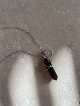 SMOKY QUARTZ CRYSTAL NECKLACE