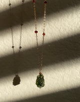 MOLDAVITE CRYSTAL NECKLACE