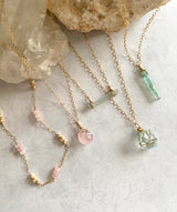 MORGANITE CRYSTAL NECKLACE