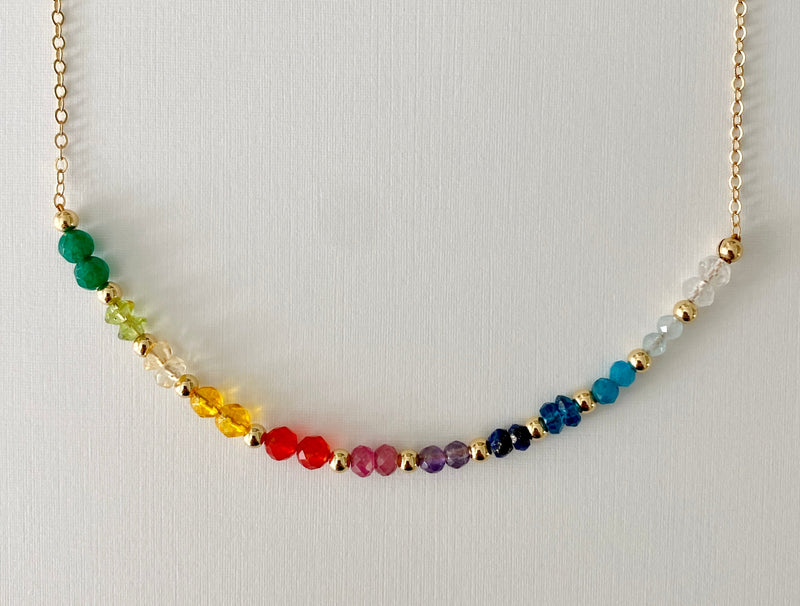 LOVE IS LOVE BIRTHSTONE NECKLACE
