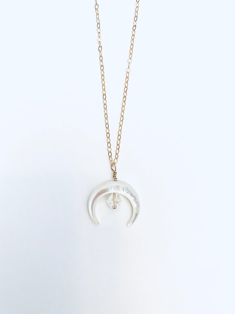 CRESCENT MOON & STAR NECKLACE