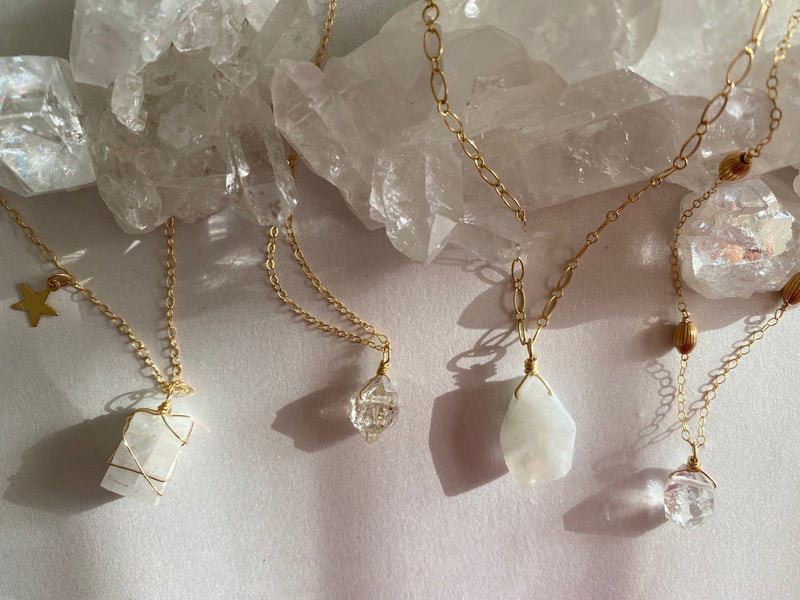 Herkimer Diamond Glimmer Necklace – Silverado Gallery