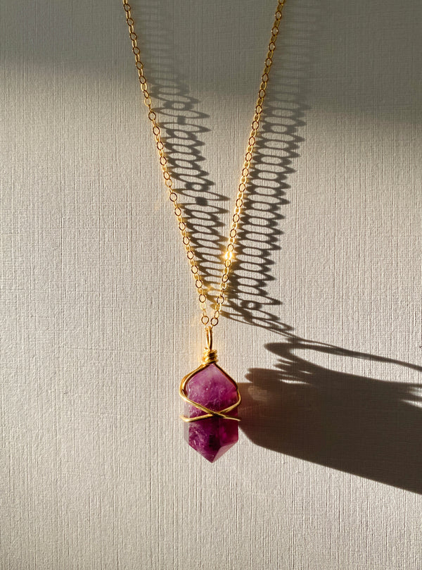 MINI AMETHYST CRYSTAL NECKLACE (for Kids)