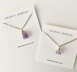 MINI RAW AMETHYST NECKLACE (for Kids)